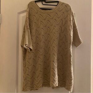 Metaphor Cream Knit Pullover Sweater Sz XL